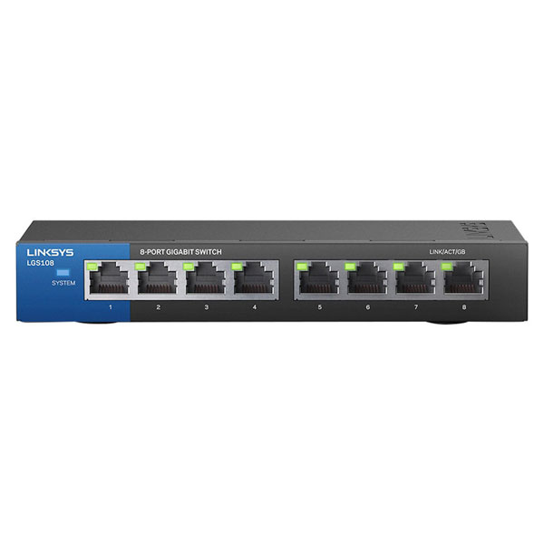 8-Port Business Desktop Gigabit Switch LINKSYS LGS108